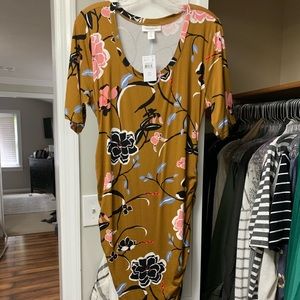 Floral Midi Maternity Dress